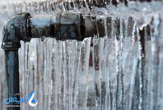 پیامدهای یخ‌زدگی مخازن آب