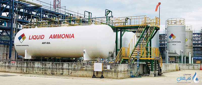 مشخصات فنی مخزن آمونیاک