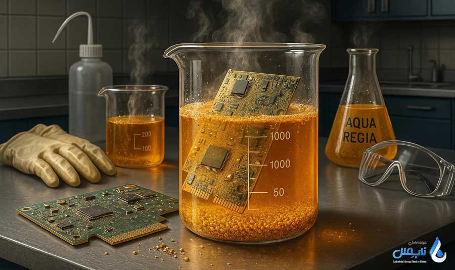 استخراج طلا به روش هیدرومتالورژی