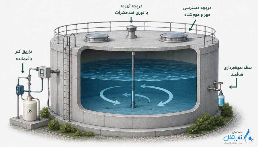اقدامات لازم برای حفظ کیفیت آب ذخیره شده