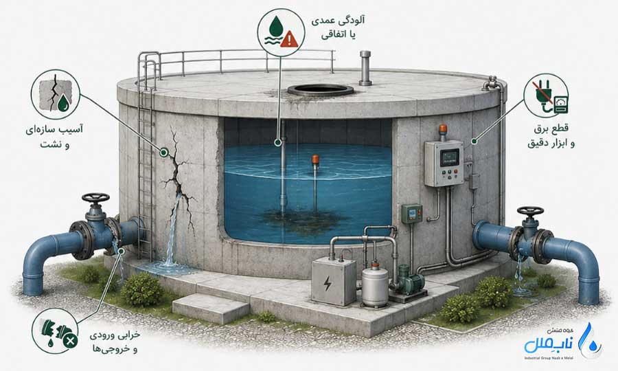 سناریوهای اصلی تهدید کننده مخازن ذخیره آب